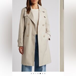 Via Spiga Women's Cream Trench Coat